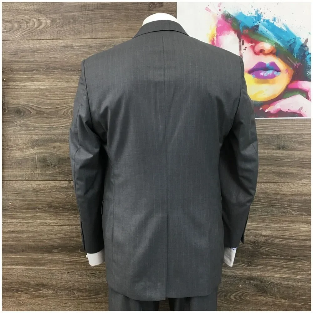 JOS A BANK Mens Suit 2 Piece Set Size‎ 42L Jacket Blazer Pants Fine Wool Casual